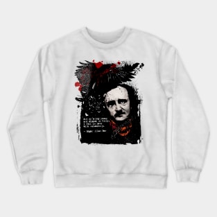 Alan Poe Quote Raven Artwork Crewneck Sweatshirt